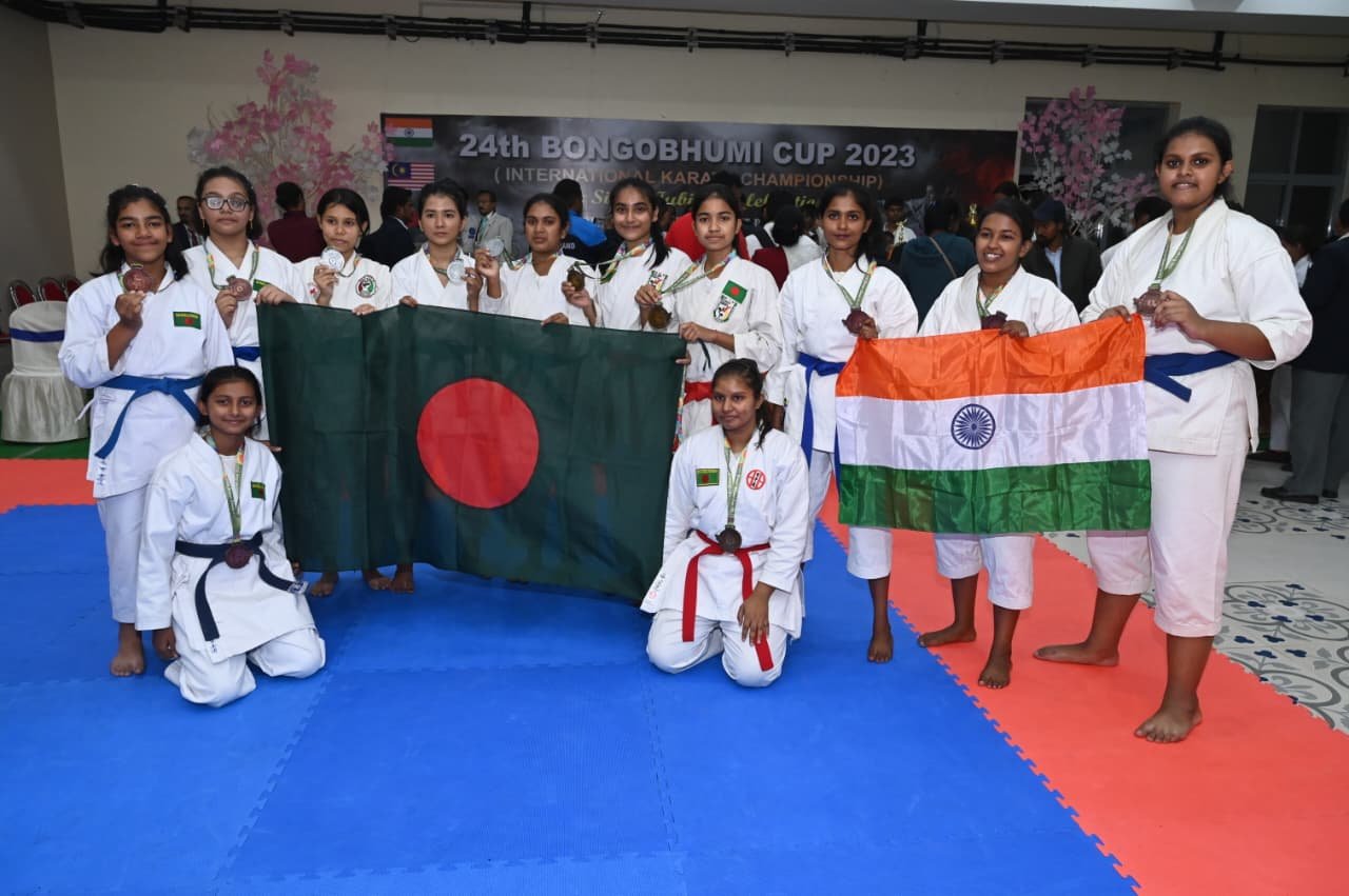 Proud athletes